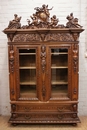 Renaissance style Bookcase in Walnut, France 19th century