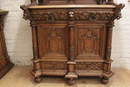 Renaissance style Cabinet in Oak, Belgium 19th century