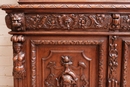 Renaissance style Cabinet in Oak, France 19th century