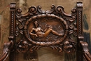 Renaissance style Arm chair in Walnut, France 19th century