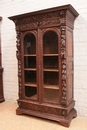 Renaissance style Bookcase in Oak, France 19th century