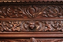 Renaissance style Bookcase in Oak, France 19th century