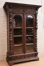 Renaissance style Bookcase in Oak, France 19th century