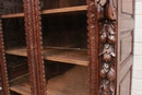 Renaissance style Bookcase in Oak, France 19th century