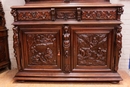 Renaissance style Cabinet in Walnut, France 19th century