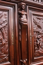 Renaissance style Cabinet in Walnut, France 19th century