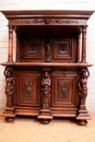 Renaissance style Cabinet in Walnut, France 19th century