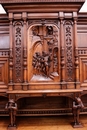 Renaissance style Cabinet in Walnut, France 19th century