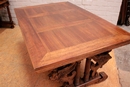 Renaissance style Table in Walnut, France 19th century