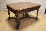 Figural renaissance table in walnut