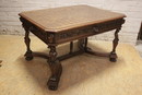 Renaissance style Table in Walnut, Belgium 1900