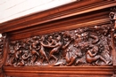 Renaissance style Umbrella stand in Oak, France 19th century