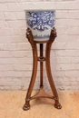 style Flower stand in Walnut, France 19th century
