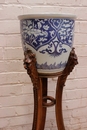 style Flower stand in Walnut, France 19th century