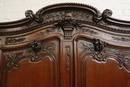 Normandy  style French armoire in Oak, France 18 th century