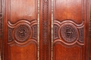 Normandy style Armoire in Oak, France 18th century