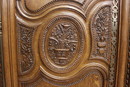 Normandy style Armoire in Oak, France 19th century