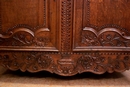 Normandy style Armoire in Oak, France 18th century