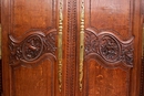 Normandy style Armoire in Oak, France 18th century