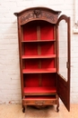 French Provencal style Display cabinet in Walnut, France 1920