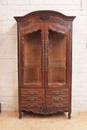 Louis XV style Display cabinet in Walnut, France 1900