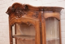 Louis XV style Display cabinet in Walnut, France 1920