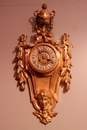 style Clock in gilt bronze 19th century