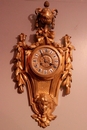 style Clock in gilt bronze 19th century