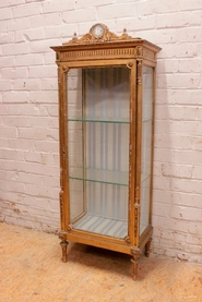 Gilt Louis XVI display cabinet