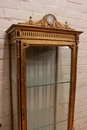 Louis XVI style Display cabinet in gilt wood and wedgewood, France 19th century