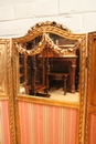 Louis XVI style gilt folding screen, France 1900