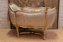 Louis XV style Bed in gilt wood, France 19th century