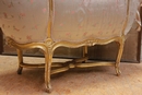 Louis XV style Bed in gilt wood, France 19th century
