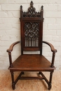 Gothic style in Oak, France 19th century