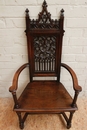 Gothic style in Oak, France 19th century