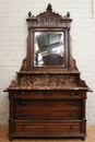 Gothic bedroom in Walnut, France 19th century