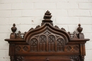 Gothic bedroom in Walnut, France 19th century