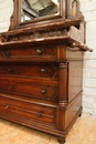 Gothic bedroom in Walnut, France 19th century