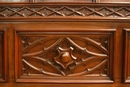 Gothic bedroom in Walnut, France 19th century