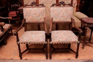 Gothic Arm chairs walnut