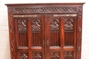 Gothic style Armoire in Oak, France 19th century