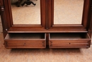 Gothic style Armoire in Walnut, France 19th century