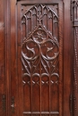 Gothic style Armoire in Walnut, France 19th century