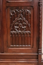 Gothic style Armoire in Walnut, France 19th century