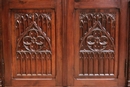 Gothic style Armoire in Walnut, France 19th century