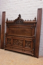 Gothic style Bed in Walnut, France 19th century