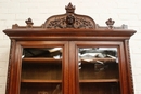 Gothic style Bookcase in Walnut, France 19th century