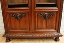 Gothic style Bookcase in Walnut, France 19th century