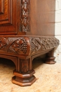 Gothic style Bookcase in Walnut, France 19th century