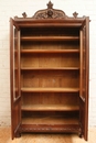 Gothic style Bookcase in Walnut, France 19th century